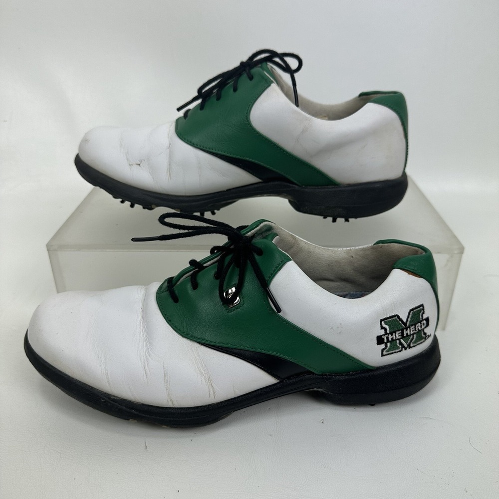 FootJoy DryJoys Women's Golf Shoes Size 8.5 Marshall University‎ NCAA Saddle - Picture 8 of 10